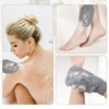 2 Pieces Back Scrubber for Shower Bamboo Fibre Exfoliating Scrubber
