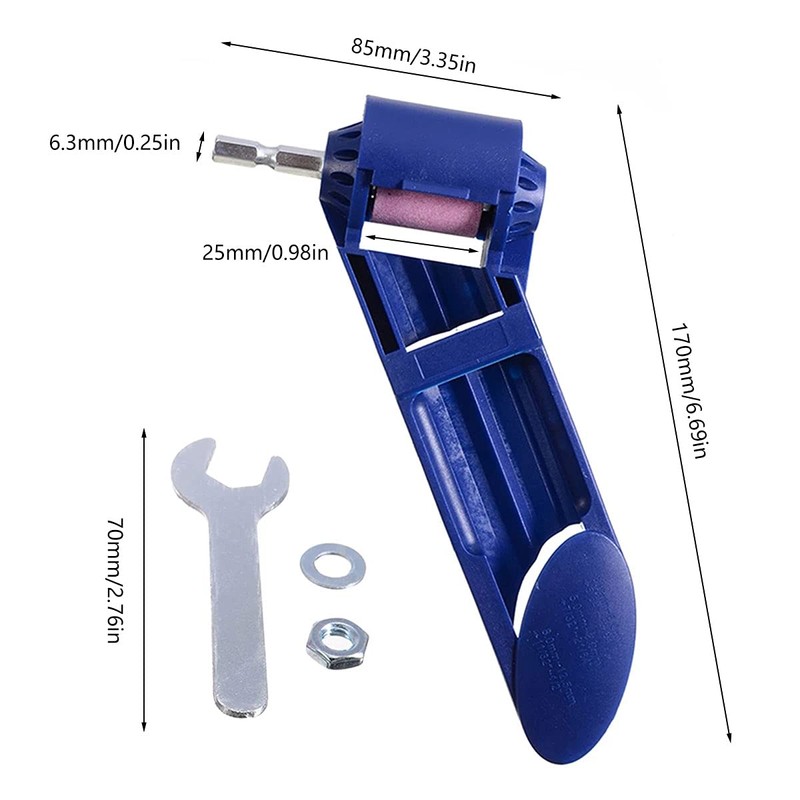 Drill Bit Sharpener Tool Twist Drill Grinding Machine Portable Hand