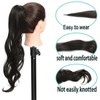 Flexible Wrap Around Ponytail Extension Curly Wave Hair Extension Long