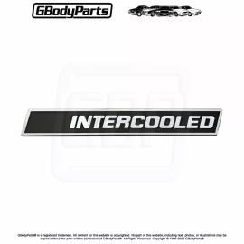 Gbodyparts 1986-87 Turbo Regal Grand National "INTERCOOLED" Emblem Cloisonné GM 25526372
