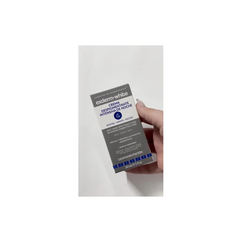 Exderm White Crema Despigmentante Intensiva Noche 30ML Todo Tipo de