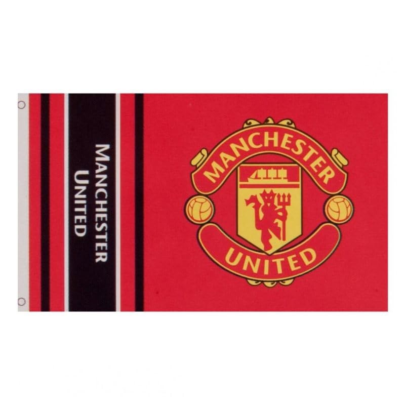 GiftLocalUK Manchester United FC Flag Red Crest