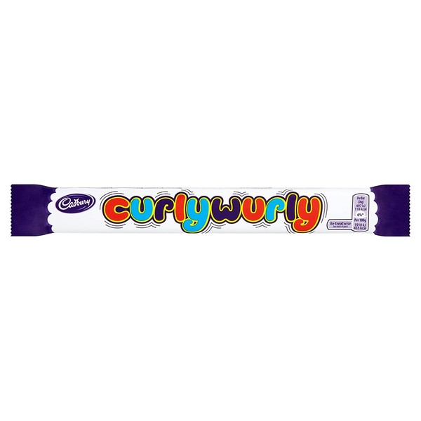 Cadbury Curly Wurly Chocolate Bar, 26G (Pack Of 48)