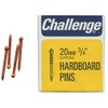 Hardboard Pins Copper Plated 20mm (40G), External Length 20mm, Nail