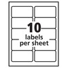 Pres-a-ply Laser Label, 2 x 4 Inches, White, Box of