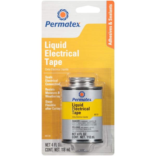 Permatex 85120 Liquid Electrical Tape, 4 oz , Black