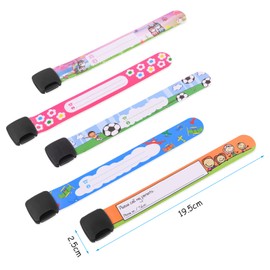 Vicloon Emergency Bracelet for Children, Pack of 10 SOS Bracelets, ID Bracelet, Children's Name Bracelet, Waterproof, Reusable for Boys, Girls & Toddlers, Baby