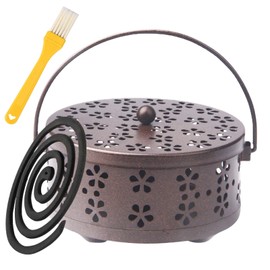 Mosquito Spiral Holder, Metallic Mosquito Coil Holder, Iron Hollow Mosquito Coils Box, Movable Mosquito Coil Holder, Mosquito Spiral, Retro Mosquito Spiral Pot Mosquito Coil Holder