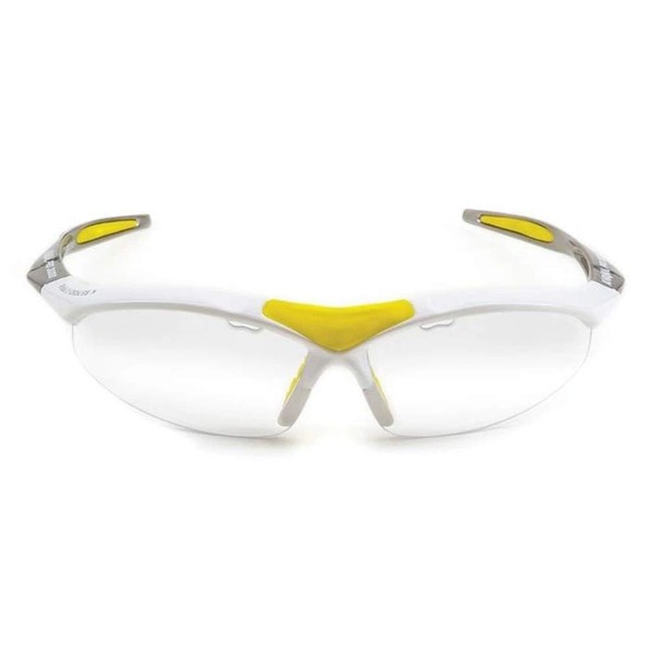 Karakal Unisex Pro 3000 Eyeguard, White/Yellow