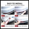 2-Pack AZhause Bumper Guard, Front Rear Anti-Collision PVC Strip for