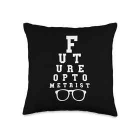 Future Optometrist Optician Eye Doctor Eye Care Optometrist Throw Pillow