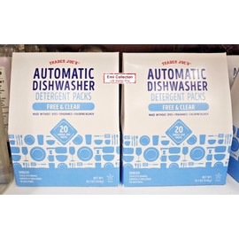 Trader Joe’s Automatic Dishwasher Detergent Packs Free & Clear (2 Packs)