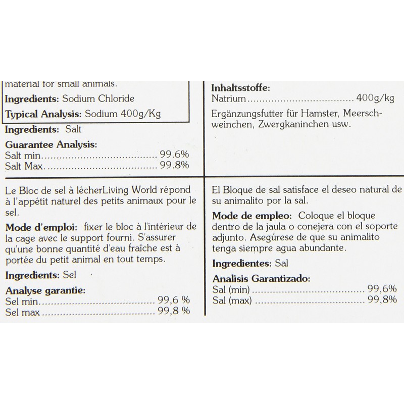 Living World Hamster Salt And Mineral Lickstone