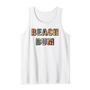Beach Bum Summer Vacation Vintage Leopard Print Y2K Granola Tank