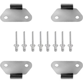 VPZMT 4 Pieces Saddlebag Lid Wear Plates Strike Plates for 1993-2013 Harley Touring, Electra Glide, Road Glide, Road King Hard Saddlebags (Saddlebag Lid Wear Plates)