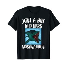 Just A Boy Who Loves Mosasaurus Dinosaur T-Shirt