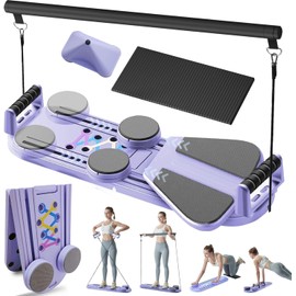 Pilates Board, Pilates Exerciser Set, Multifunctional Abdominal Pilates Board for Home Gym Equipment, Portable Foldable Abdominal Board Trainer Pilates Exerciser, Pilates Exerciser Board for Women