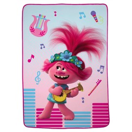 Franco Manufacturing Trolls World Tour 62" X 90" Plush Blanket
