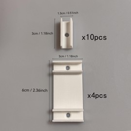 Neon Rope Light Mounting Bracket, Plastic Neon Clip for Govee LED Strips, Waterproof LED Strip Mounting Clip Holder, Strip Accessories