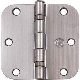 Ball Bearing Hinge, 3-1/2 Inches, 5/8" Radius Corner, 2-Pack, Antique Nickel by Stone Harbor Hardware