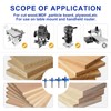 MNA 4Pcs Rabbet Router Bits 1/4" Shank with 6 Bearings