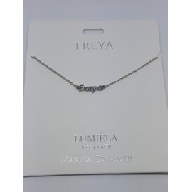 FREYA Named Lumeila Necklace Marina De Buchi Silver Colour Presented By Sterling Effectz