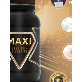 Creatina  Glutamina Maxi Protein 1 Kg 50 Servicios