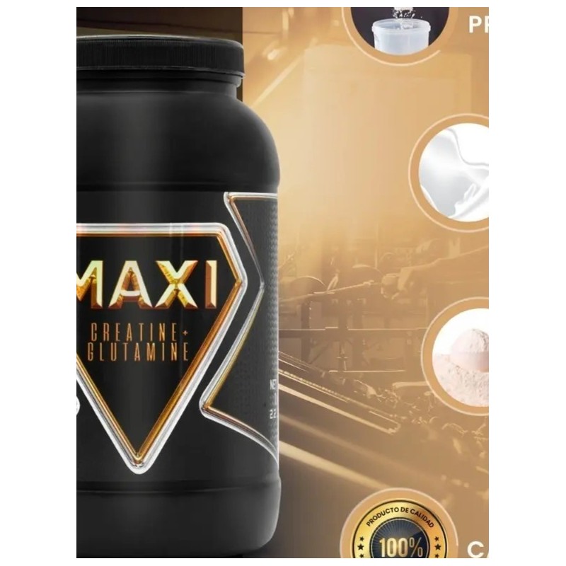 Creatina Glutamina Maxi Protein 1 Kg 50 Servicios