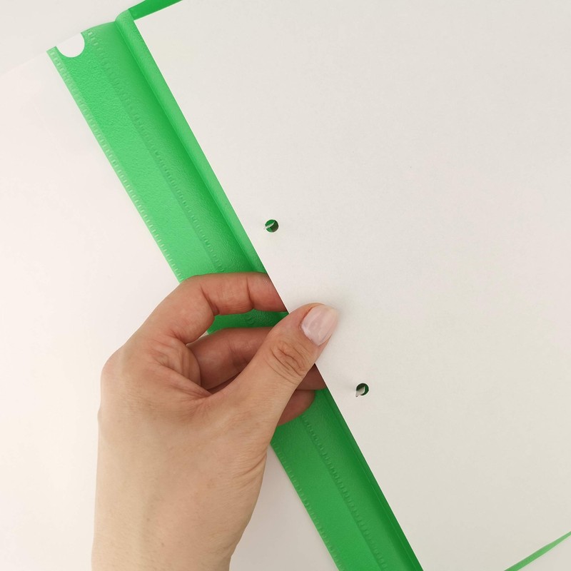 D.RECT Pack of 10 File Folders Cardboard (2 per Colour