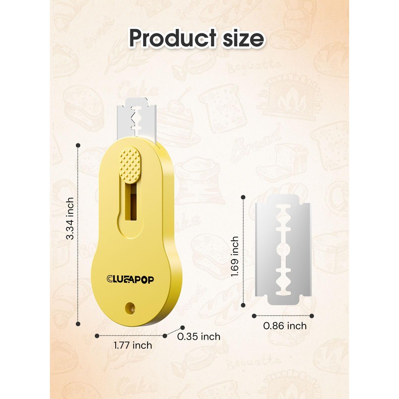 CLUEAPOP Bread Lame Sourdough Scoring Tool Extractable & Magnetic -