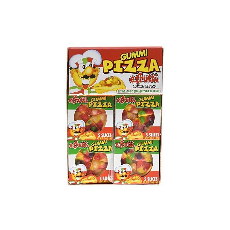 E.Frutti Gummi Pizza by E-Fruitti 48 Count (Net Wt. 26oz)