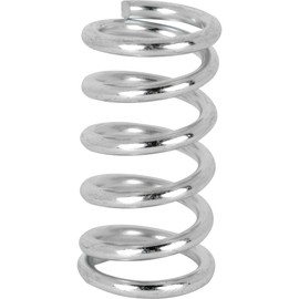 Prime-Line SP 9708 Compression Spring, Spring Steel Construction, Nickel-Plated Finish, 0.091 GA x 11/16 In. x 1-1/4 In. (2 Pack)