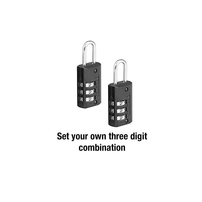 Master Lock 646T Candado para Equipaje de Combinación Reprogramable a