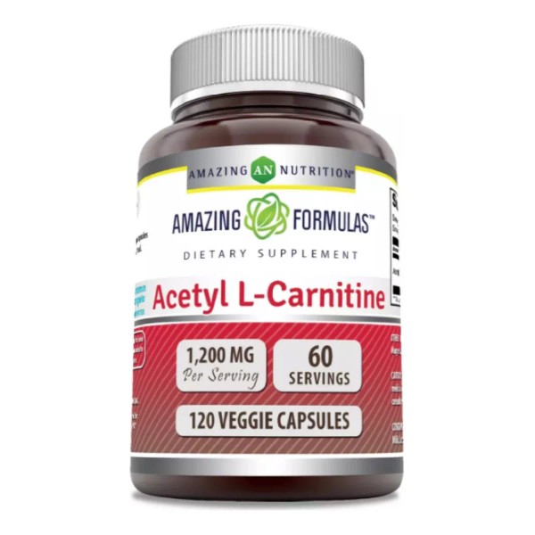 Amazing Formulas Acetil L-carnitina 500mg (120) Energía Metabolismo Americano