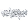 EVER FAITH Austrian Crystal Wedding 4 Daisy Flower Hair Clip