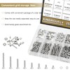 Kindroufly 252 Pieces #4-40 x 3/16", 1/4", 5/16", 3/8", 1/2",