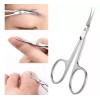 L&T Tijera Curva Corta Uñas Punta Fina Acero Inoxidable Manicure