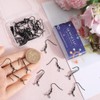SUNNYCLUE 1 Box 40Pcs Black French Earring Hooks with Pinch