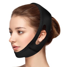 Reusable V-Line Mask, Chin Strap For Sleeping【Lifting Effect】【Adjustable】【Easy To Use】, Jawline Shaper