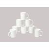 HomeVss, Bone China Rim Shape, Elegance White 40pc Dinnerware Set