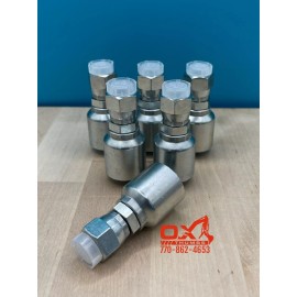 OX 6 Parker Style 10643-6-6 Hydraulic Hose Crimp Fittings 3/8” Hose X 3/8” JIC