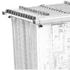 Adir Mobile Blueprint Holder - Adjustable Blue Print Storage Organizer