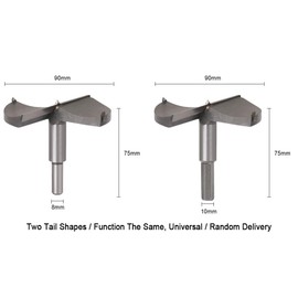 Flintronic dowel drill bits, wood drill bits, Forstner drill bits, flat bottom blind hole bit set, Forstner drill cutter, round shank - wood tools