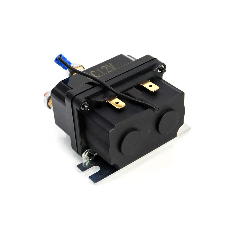 QWORK Solenoid Relay, 12V 250A Winch Relay Solenoid Replacement Contactor