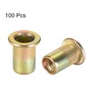 AIWFL 100Pcs M6 Metric Zinc Plated Carbon Steel Rivet Nut,