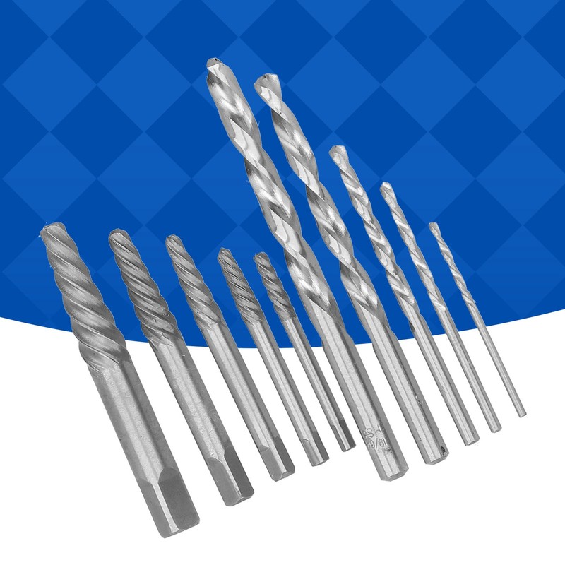 Screw Extractor Drill Bit Set Left Hand Cobalt British System