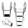 Manumarine 3 Step Pontoon Boat Ladder, Pontoon Ladders for Pontoon