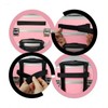 SCIKHEFT 2 Layer Rolling Makeup Train Case Professional Large Cosmetic