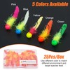 Crappie Jigs Fishing Lures Kit, Marabou Jig Heads with Hand-Tied