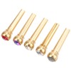 5Pcs Guitar Bridge Pin String Peg Brass Endpin Accessory Replacement